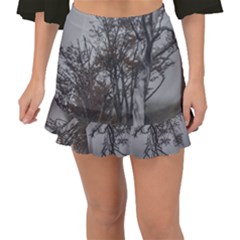 Nature s Resilience: Tierra Del Fuego Forest, Argentina Fishtail Mini Chiffon Skirt by dflcprintsclothing