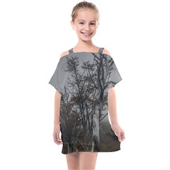 Nature s Resilience: Tierra Del Fuego Forest, Argentina Kids  One Piece Chiffon Dress by dflcprintsclothing
