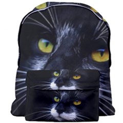 Face Black Cat Giant Full Print Backpack by Ket1n9