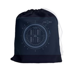 Minimalistic Knowledge Mathematics Trigonometry Drawstring Pouch (2xl) by Ket1n9