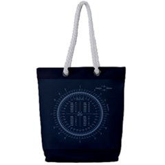 Minimalistic Knowledge Mathematics Trigonometry Full Print Rope Handle Tote (small) by Ket1n9