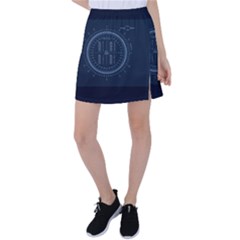 Minimalistic Knowledge Mathematics Trigonometry Tennis Skirt by Ket1n9