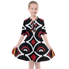 Toraja Pattern Ne limbongan Kids  All Frills Chiffon Dress by Ket1n9