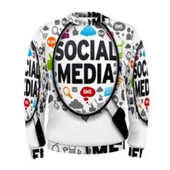 Social Media Computer Internet Typography Text Poster Men s Sweatshirt by Ket1n9