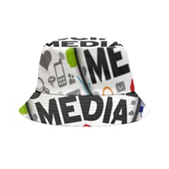Social Media Computer Internet Typography Text Poster Bucket Hat by Ket1n9