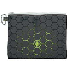 Green Android Honeycomb Gree Canvas Cosmetic Bag (xxl) by Ket1n9