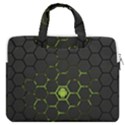 Green Android Honeycomb Gree MacBook Pro 16  Double Pocket Laptop Bag  View1