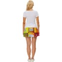 Colorful 3d Social Media Women s Skort View4