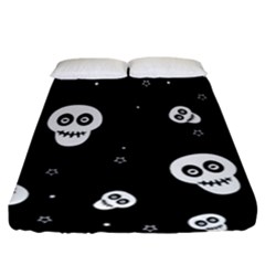 Skull Pattern Fitted Sheet (california King Size)