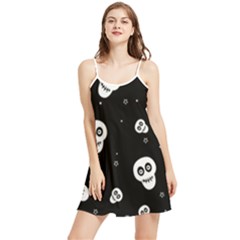 Skull Pattern Summer Frill Dress by Ket1n9