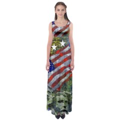 Usa United States Of America Images Independence Day Empire Waist Maxi Dress by Ket1n9