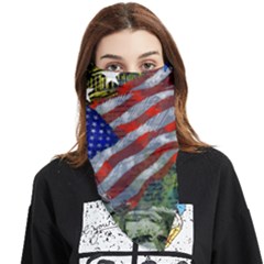 Usa United States Of America Images Independence Day Face Covering Bandana (triangle) by Ket1n9