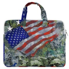 Usa United States Of America Images Independence Day Macbook Pro 16  Double Pocket Laptop Bag 