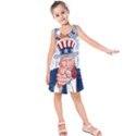 United States Of America Images Independence Day Kids  Sleeveless Dress View1