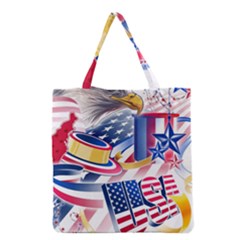 Independence Day United States Of America Grocery Tote Bag by Ket1n9