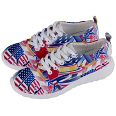 United States Of America Usa  Images Independence Day Men s Lightweight Sports Shoes by Ket1n9