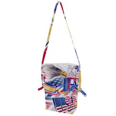 Independence Day United States Of America Folding Shoulder Bag by Ket1n9