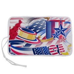 United States Of America Usa  Images Independence Day Pen Storage Case (s) by Ket1n9