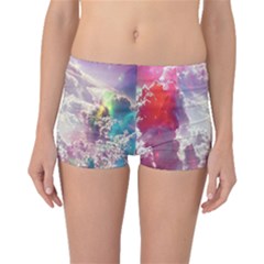 Clouds Multicolor Fantasy Art Skies Boyleg Bikini Bottoms by Ket1n9