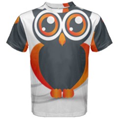 Owl Logo Men s Cotton T-shirt by Ket1n9