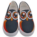 Owl Logo Men s Canvas Slip Ons View1