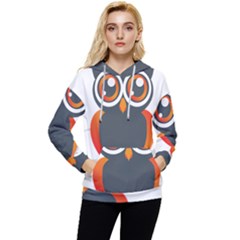 Owl Logo Women s Lightweight Drawstring Hoodie by Ket1n9