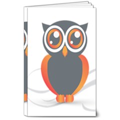 Owl Logo 8  X 10  Softcover Notebook by Ket1n9