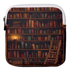 Books Library Mini Square Pouch by Ket1n9