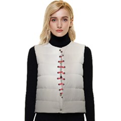 Baseball Women s Button Up Puffer Vest by Ket1n9