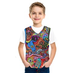 Art Color Dark Detail Monsters Psychedelic Kids  Basketball Tank Top by Ket1n9