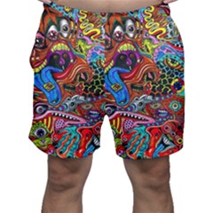 Art Color Dark Detail Monsters Psychedelic Men s Shorts by Ket1n9