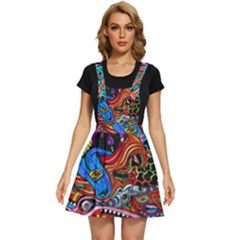 Art Color Dark Detail Monsters Psychedelic Apron Dress by Ket1n9