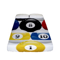 Racked Billiard Pool Balls Fitted Sheet (full/ Double Size) by Ket1n9