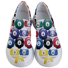 Racked Billiard Pool Balls Women s Lightweight Slip Ons