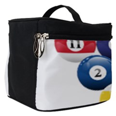 Racked Billiard Pool Balls Make Up Travel Bag (Small)