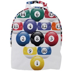 Racked Billiard Pool Balls Mini Full Print Backpack