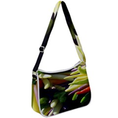 Bright Peppers Zip Up Shoulder Bag by Ket1n9