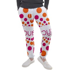 Be Yourself Pink Orange Dots Circular Men s Jogger Sweatpants by Ket1n9