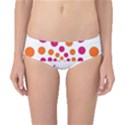 Be Yourself Pink Orange Dots Circular Classic Bikini Bottoms View1