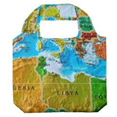 World Map Premium Foldable Grocery Recycle Bag by Ket1n9
