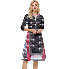 Car Engine Classy Knee Length Dress