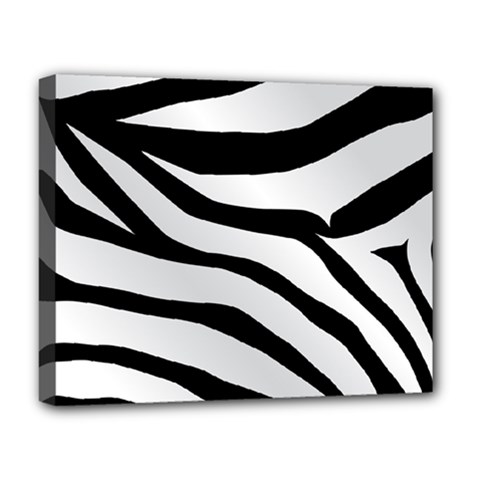 White Tiger Skin Deluxe Canvas 20  X 16  (stretched) by Ket1n9