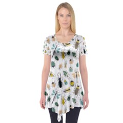 Insect Animal Pattern Short Sleeve Tunic  by Ket1n9