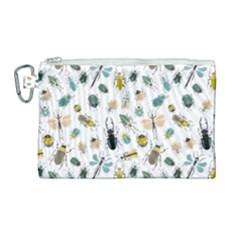 Insect Animal Pattern Canvas Cosmetic Bag (large) by Ket1n9