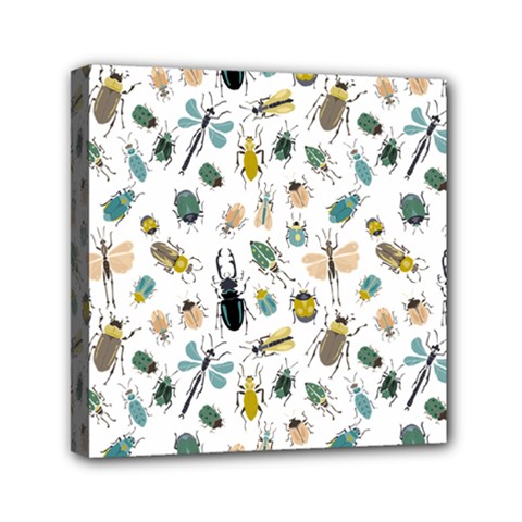 Insect Animal Pattern Mini Canvas 6  X 6  (stretched) by Ket1n9