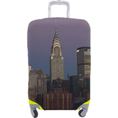 Skyline-city-manhattan-new-york Luggage Cover (large) by Ket1n9