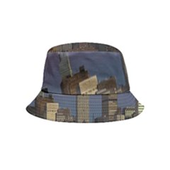 Skyline-city-manhattan-new-york Inside Out Bucket Hat (kids) by Ket1n9