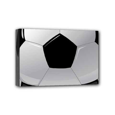 Soccer Ball Mini Canvas 6  X 4  (stretched) by Ket1n9