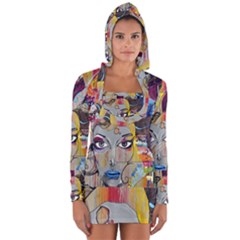 Graffiti-mural-street-art-painting Long Sleeve Hooded T-shirt