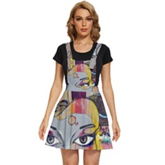 Graffiti-mural-street-art-painting Apron Dress by Ket1n9